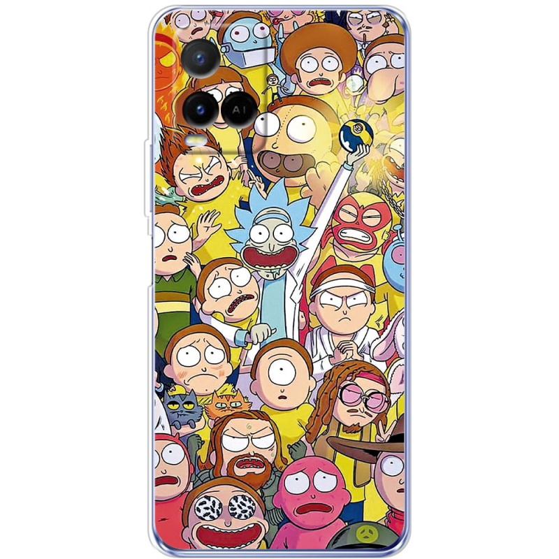 Чехол BoxFace Vivo Y21 Rick and Morty