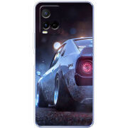 Чехол BoxFace Vivo Y21 Silver Car