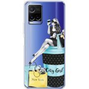 Прозрачный чехол BoxFace Vivo Y21 City Girl