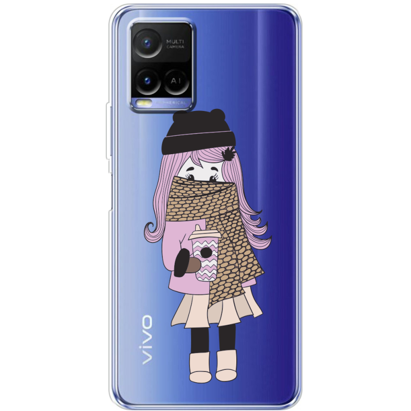 Прозрачный чехол BoxFace Vivo Y21 Winter Morning Girl