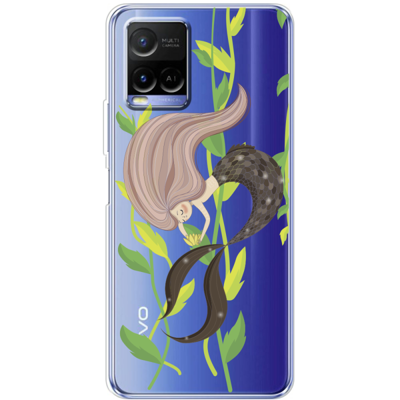 Прозрачный чехол BoxFace Vivo Y21 Cute Mermaid