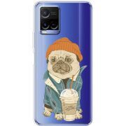 Прозрачный чехол BoxFace Vivo Y21 Dog Coffeeman