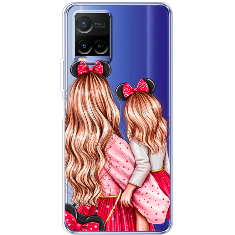 Прозрачный чехол BoxFace Vivo Y21 Mouse Girls