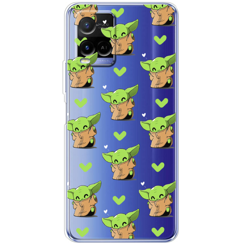 Прозрачный чехол BoxFace Vivo Y21 Pattern Baby Yoda