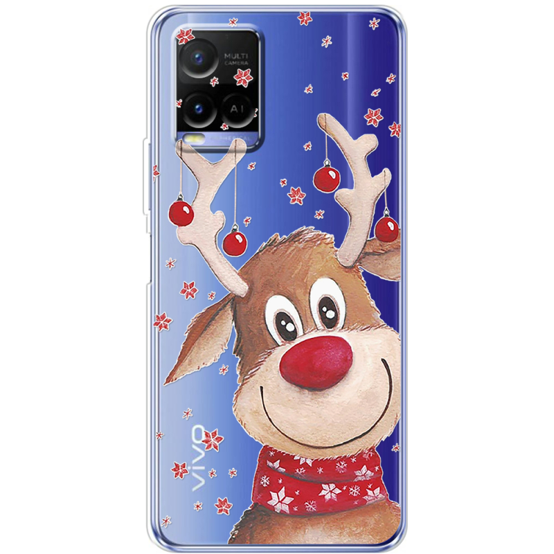 Прозрачный чехол BoxFace Vivo Y21 Winter Deer