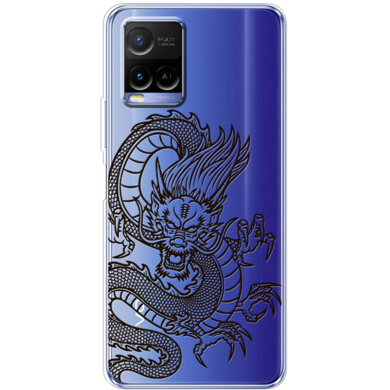 Прозрачный чехол BoxFace Vivo Y21 Chinese Dragon