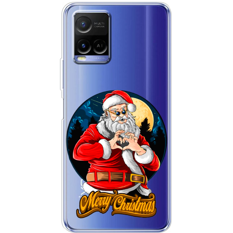 Прозрачный чехол BoxFace Vivo Y21 Cool Santa