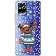 Прозрачный чехол BoxFace Vivo Y21 Christmas Deer with Snow