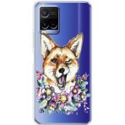 Прозрачный чехол BoxFace Vivo Y21 Winking Fox