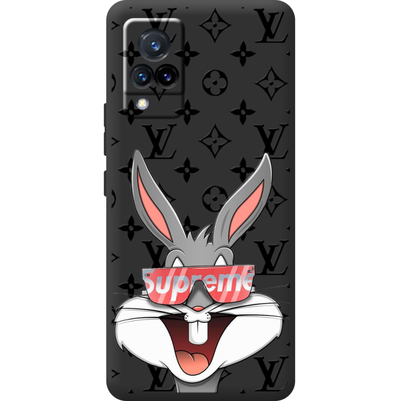 Черный чехол BoxFace Vivo V21 looney bunny