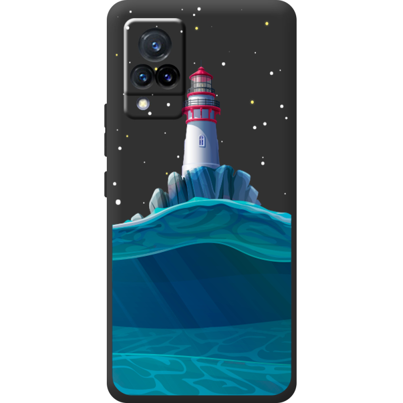 Черный чехол BoxFace Vivo V21 Lighthouse