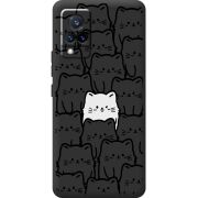 Черный чехол BoxFace Vivo V21 