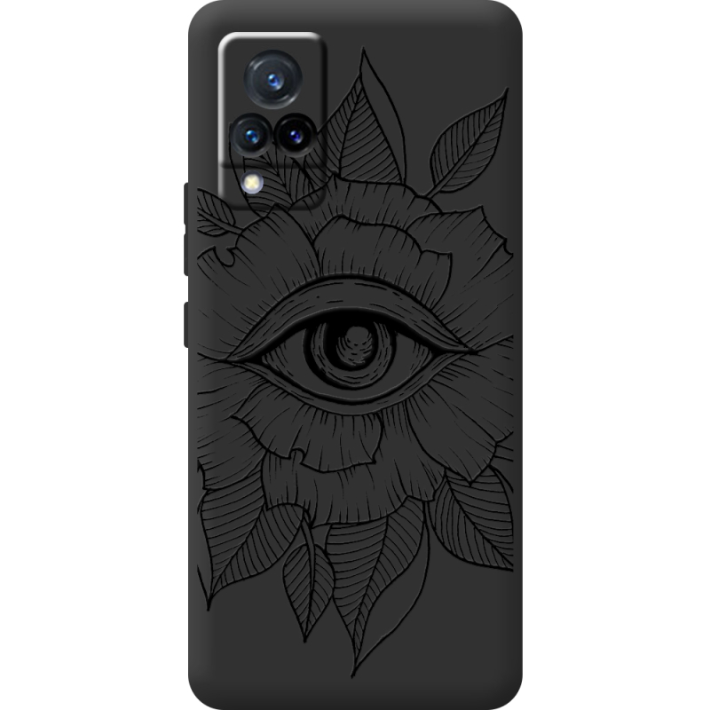 Черный чехол BoxFace Vivo V21 Eye