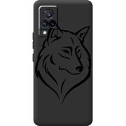 Черный чехол BoxFace Vivo V21 Wolf