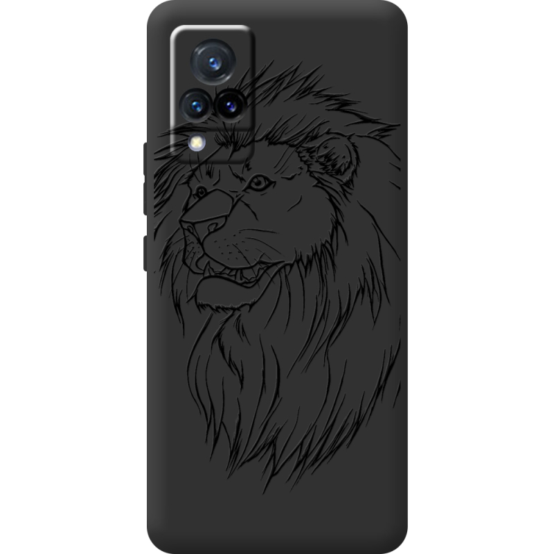 Черный чехол BoxFace Vivo V21 Lion