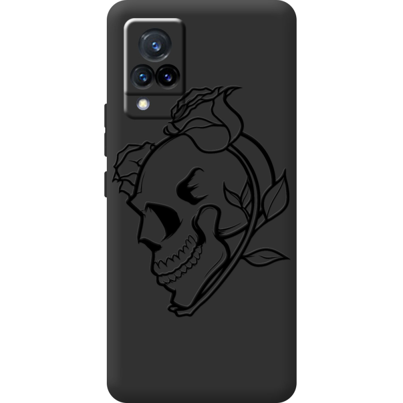 Черный чехол BoxFace Vivo V21 Skull and Roses