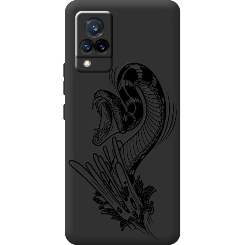 Черный чехол BoxFace Vivo V21 Snake