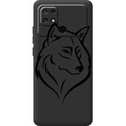 Черный чехол BoxFace Poco C40 Wolf