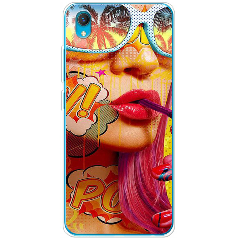 Чехол BoxFace Vivo Y1S Yellow Girl Pop Art