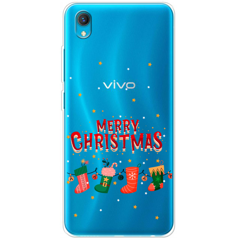 Прозрачный чехол BoxFace Vivo Y1S Merry Christmas