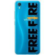 Прозрачный чехол BoxFace Vivo Y1S Free Fire Black Logo