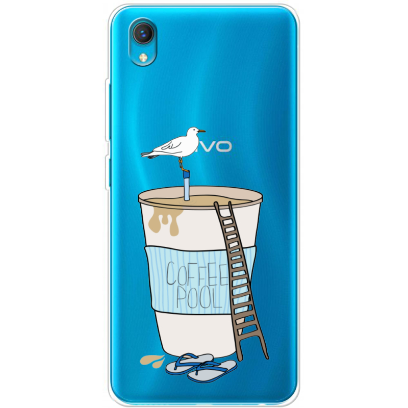 Прозрачный чехол BoxFace Vivo Y1S Segull in Cofee Pool