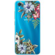 Прозрачный чехол BoxFace Vivo Y1S Floral