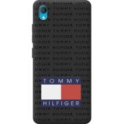 Черный чехол BoxFace Vivo Y1S Tommy Print