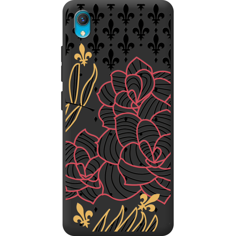 Черный чехол BoxFace Vivo Y1S FranceFlowers