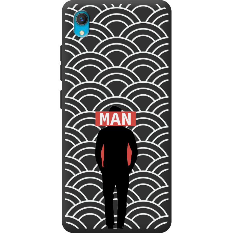 Черный чехол BoxFace Vivo Y1S Man Pattern