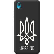 Черный чехол BoxFace Vivo Y1S Тризуб монограмма ukraine