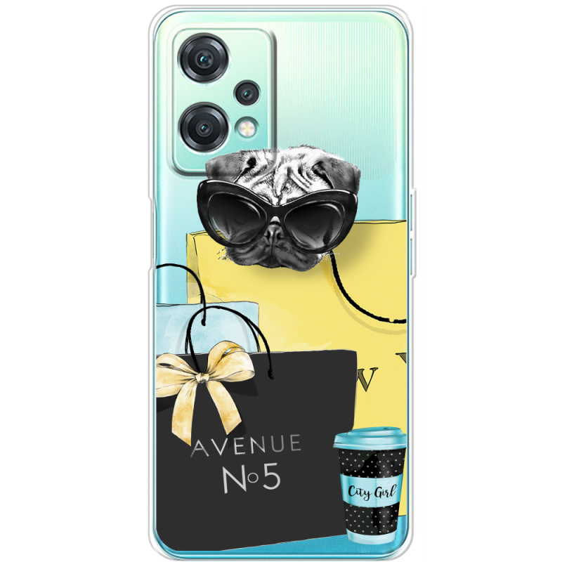 Прозрачный чехол BoxFace OnePlus Nord CE 2 Lite 5G Fashion Pug