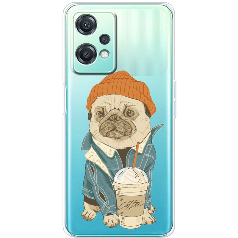 Прозрачный чехол BoxFace OnePlus Nord CE 2 Lite 5G Dog Coffeeman