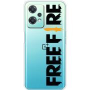 Прозрачный чехол BoxFace OnePlus Nord CE 2 Lite 5G Free Fire Black Logo