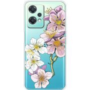 Прозрачный чехол BoxFace OnePlus Nord CE 2 Lite 5G Cherry Blossom