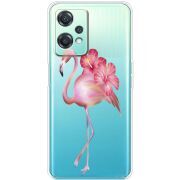 Прозрачный чехол BoxFace OnePlus Nord CE 2 Lite 5G Floral Flamingo