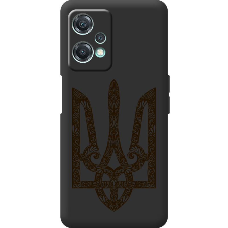 Черный чехол BoxFace OnePlus Nord CE 2 Lite 5G Ukrainian Trident