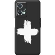 Черный чехол BoxFace OnePlus Nord CE 2 Lite 5G Білий хрест ЗСУ