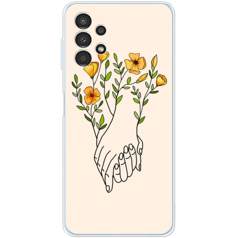 Чехол BoxFace Samsung Galaxy A13 4G (A135) Flower Hands