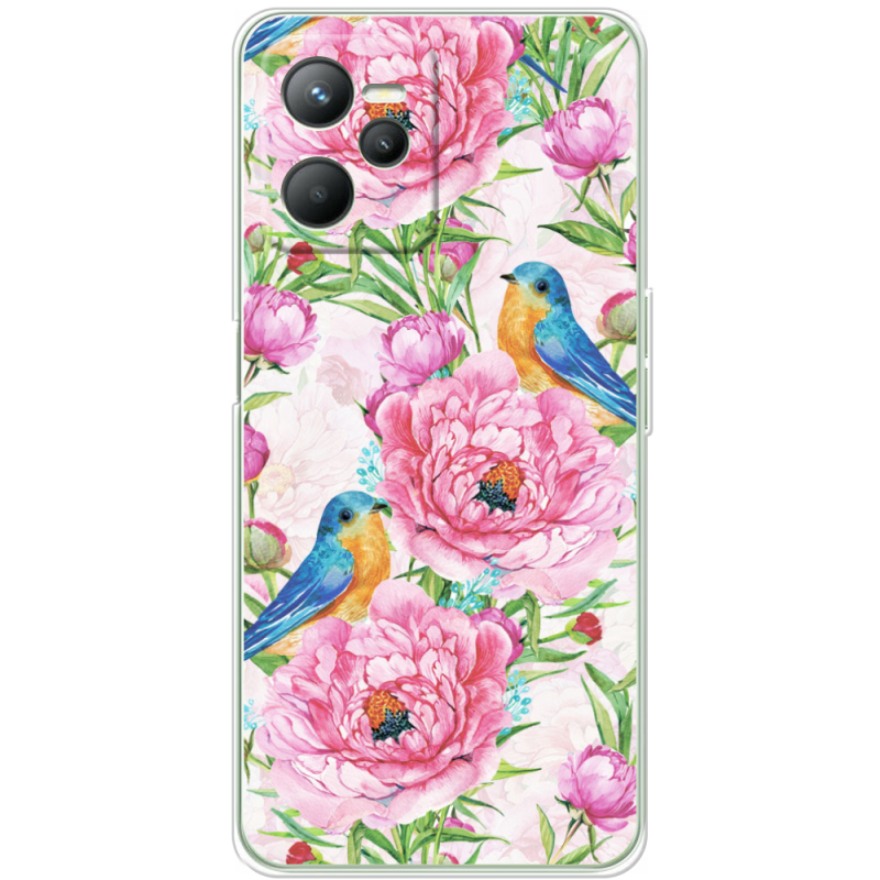 Чехол BoxFace Realme C35 Birds and Flowers