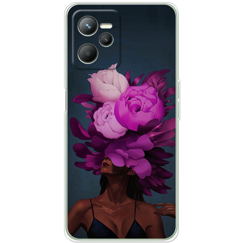 Чехол BoxFace Realme C35 Exquisite Purple Flowers