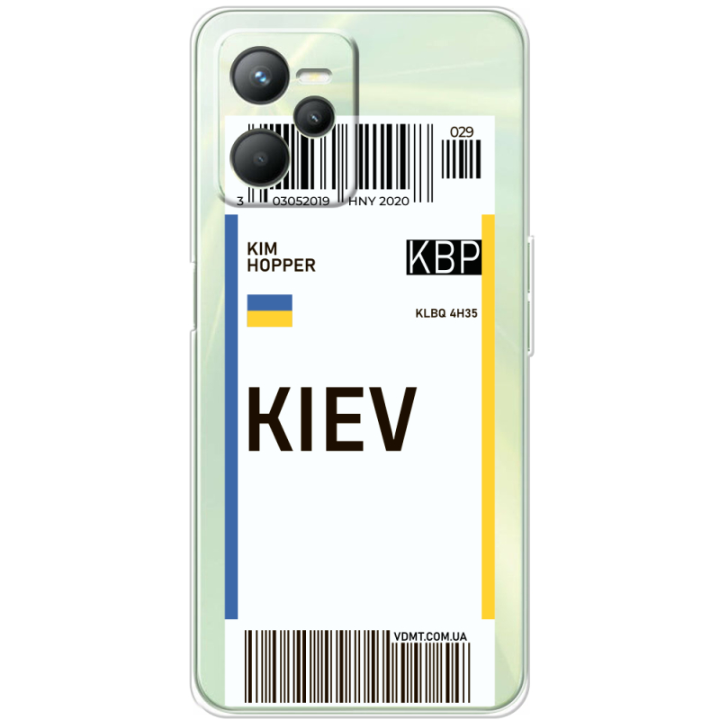 Прозрачный чехол BoxFace Realme C35 Ticket Kiev