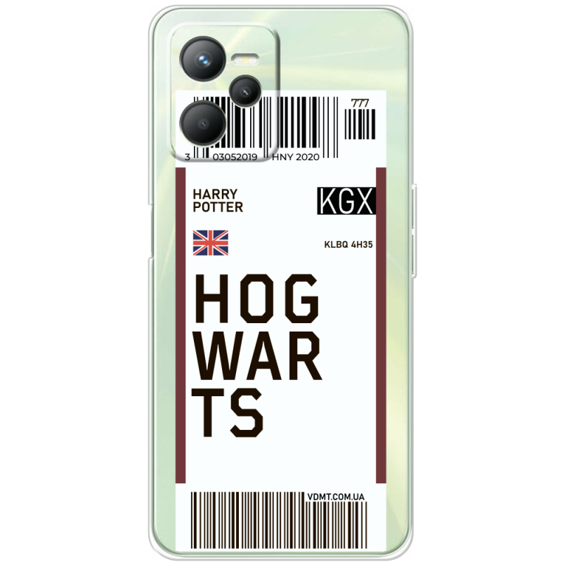 Прозрачный чехол BoxFace Realme C35 Ticket Hogwarts