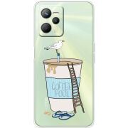 Прозрачный чехол BoxFace Realme C35 Segull in Cofee Pool