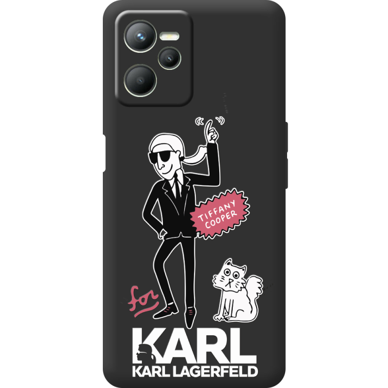 Черный чехол BoxFace Realme C35 For Karl