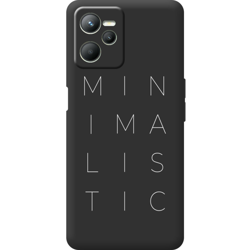 Черный чехол BoxFace Realme C35 Minimalistic