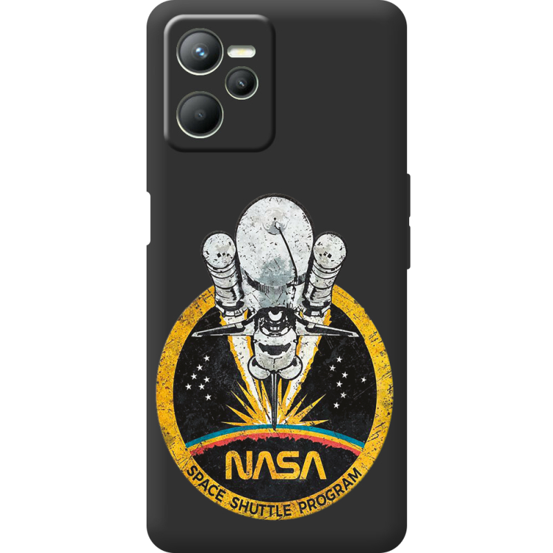 Черный чехол BoxFace Realme C35 NASA Spaceship