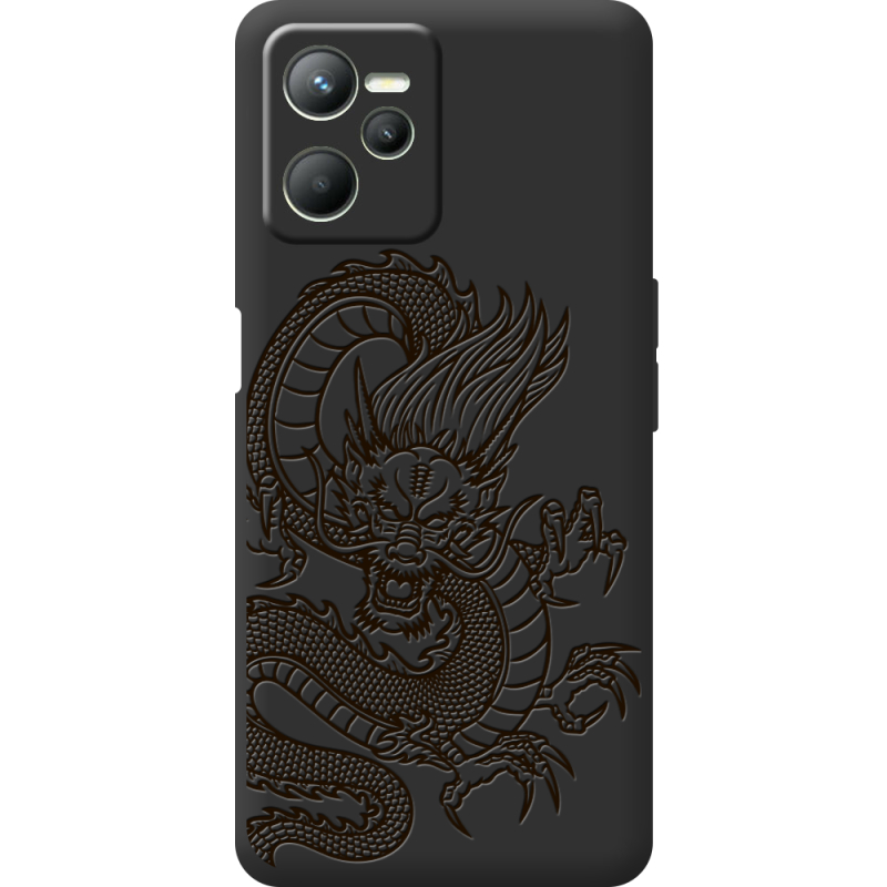 Черный чехол BoxFace Realme C35 Chinese Dragon