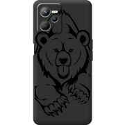 Черный чехол BoxFace Realme C35 Grizzly Bear