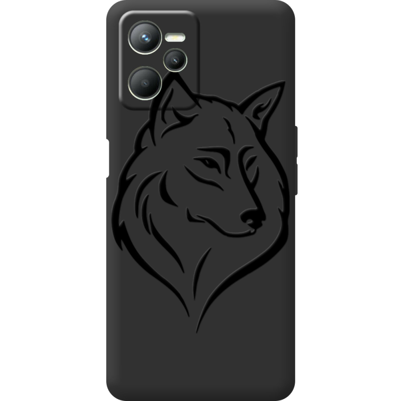 Черный чехол BoxFace Realme C35 Wolf